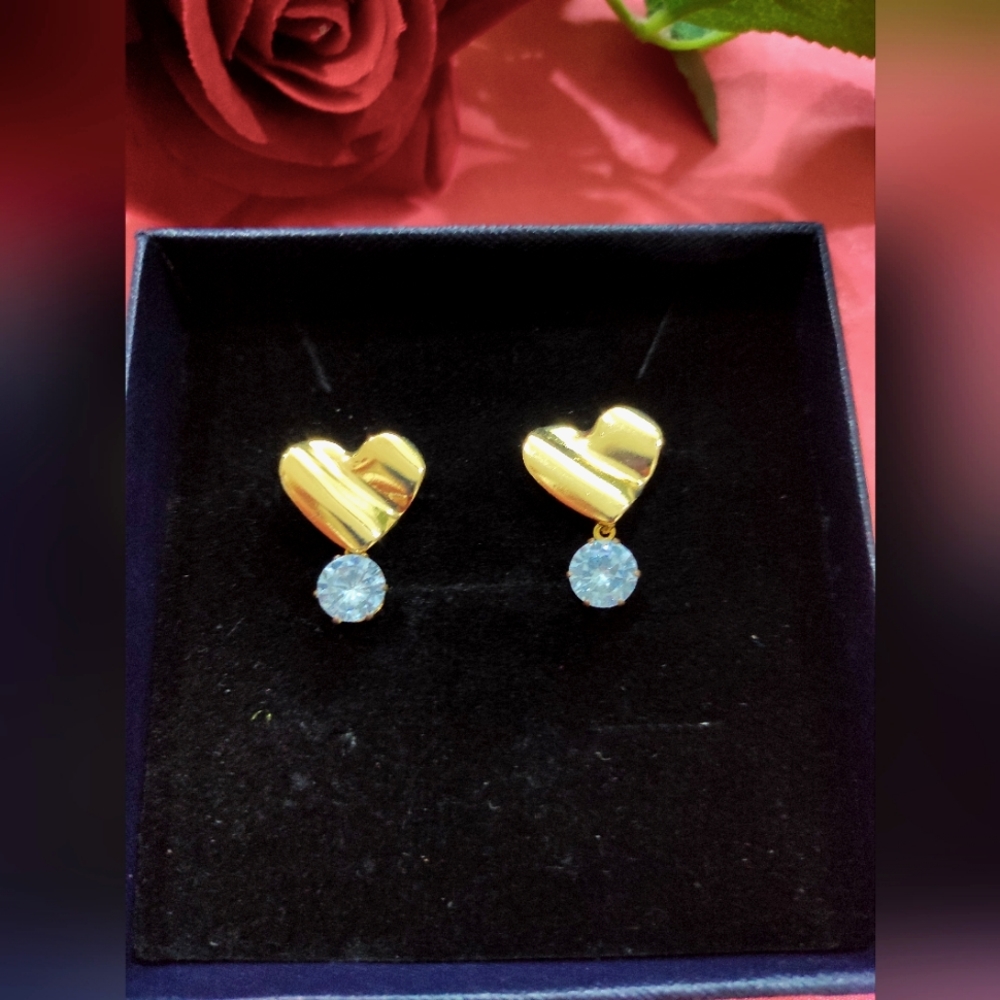 Heart with Drop stone 💛 - Picture 3 of 4